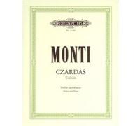 Partitions classique EDITION PETERS MONTI VITTORIO - CZARDAS - VIOLIN AND PIANO Violon