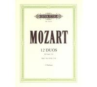 Partitions classique EDITION PETERS MOZART WOLFGANG AMADEUS - 12 DUETS K.ANH.152 VOL.2 - VIOLIN DUETS Violon