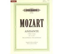 Partitions classique EDITION PETERS MOZART WOLFGANG AMADEUS - ANDANTE IN C K315 - FLUTE AND PIANO Flûte traversière