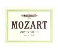 Partitions classique EDITION PETERS MOZART WOLFGANG AMADEUS - OVERTURES - PIANO 4 HANDS Piano