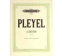 Partitions classique EDITION PETERS PLEYEL IGNACE JOSEPH - 6 DUOS OP.8 - VIOLIN AND PIANO Violon G