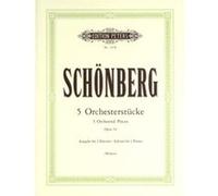 Partitions classique EDITION PETERS SCHOENBERG ARNOLD - 5 ORCHESTRAL PIECES OP.16 - PIANO 4 HANDS Piano G