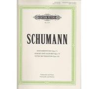 Partitions classique EDITION PETERS SCHUMANN R. - FANTASIESTUCKE, ADAGIO UND ALLEGRO, STUCKE IM VOLKSTON - VIOLONCELLE ET PIANO Violoncelle G