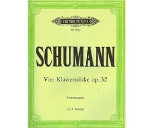 Partitions classique EDITION PETERS SCHUMANN ROBERT - 4 PIANO PIECES OP.32 - PIANO Piano