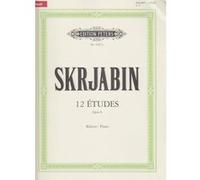 Partitions classique EDITION PETERS SCRIABINE - 12 ETUDES OP.8 (PHILIPP) - PIANO Piano