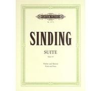 Partitions classique EDITION PETERS SINDING CHRISTIAN - SUITE IN A MINOR OP.10 - VIOLIN Violon G
