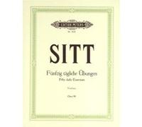 Partitions classique EDITION PETERS SITT HANS - 50 DAILY EXERCISES OP.98 - VIOLIN Ensemble à cordes