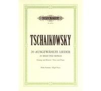 Partitions classique EDITION PETERS TCHAIKOVSKY PYOTR ILYICH - 20 LIEDER - VOICE AND PIANO (PAR 10 MINIMUM) Choeur et ensemble vocal G