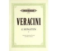 Partitions classique EDITION PETERS VERACINI FRANCESCO MARIA - 12 SONATAS OP.1, VOL.1 - VIOLIN AND PIANO Violon G