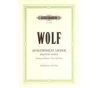 Partitions classique EDITION PETERS WOLF HUGO - 51 SELECTED SONGS - VOICE AND PIANO (PAR 10 MINIMUM) Choeur et ensemble vocal