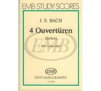 Partitions classique EMB (Editio Musica Budapest) BACH J.S. - OUVERTURES (SUITES) (4) BWV 1066/1069 - CONDUCTEUR POCHE Format poche G