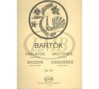 Partitions classique EMB (Editio Musica Budapest) BARTOK B. - BOZZETTI OP. 9 B - PIANO Piano G