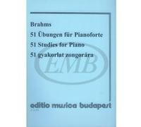 Partitions classique EMB (Editio Musica Budapest) BRAHMS - 51 STUDIES - PIANO SOLO Piano