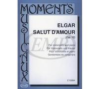 Partitions classique EMB (Editio Musica Budapest) ELGAR - SALUT D'AMOUR OP.12 - VIOLONCELLE ET PIANO Violoncelle G