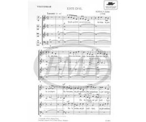 Partitions classique EMB (Editio Musica Budapest) KODALY Z. - ESTI DAL - 4 VOIX MIXTES Choeur et ensemble vocal