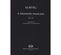 Partitions classique EMB (Editio Musica Budapest) KURTAG G. - 6 MOMENTS MUSICAUX FOR STRING QUARTET OP. 44 - CONDUCTEUR Format poche G