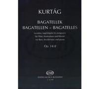 Partitions classique EMB (Editio Musica Budapest) KURTAG G. - BAGATELLE OP.14 D - CONDUCTEUR Grand format