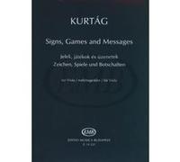 Partitions classique EMB (Editio Musica Budapest) KURTAG GYORGY - SIGNS GAMES AND MESSAGES - VIOLA Alto G