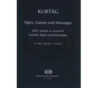 Partitions classique EMB (Editio Musica Budapest) KURTAG GYORGY - SIGNS GAMES AND MESSAGES - VIOLON Violon