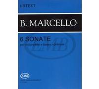 Partitions classique EMB (Editio Musica Budapest) MARCELLO B. - SONATE (6) OP.1 - VIOLONCELLE ET PIANO Violoncelle G