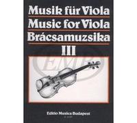 Partitions classique EMB (Editio Musica Budapest) MUSICA PER VIOLA VOL. 3 - ALTO Alto