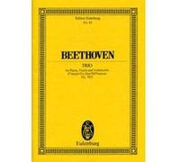 Partitions classique EULENBURG BEETHOVEN LUDWIG VAN - PIANO TRIO NO 6 EB MAJOR OP 70/2 - PIANO TRIO Piano