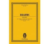 Partitions classique EULENBURG BRAHMS JOHANNES - STRING SEXTET BB MAJOR OP. 18 - 2 VIOLINS, 2 VIOLAS AND 2 CELLOS Ensemble à cordes G
