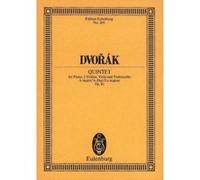 Partitions classique EULENBURG DVORAK ANTONIN - PIANO QUINTET A MAJOR OP. 81 B 155 - PIANO, 2 VIOLINS, VIOLA AND CELLO Piano G