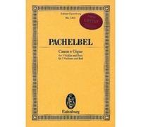 Partitions classique EULENBURG PACHELBEL JOHANN - CANON E GIGUE - 3 VIOLINS AND BASSO CONTINUO Violon G