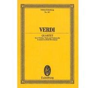 Partitions classique EULENBURG VERDI GIUSEPPE - STRING QUARTET E MINOR - STRING QUARTET Format poche G