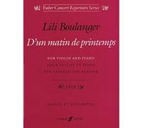 Partitions classique FABER MUSIC BOULANGER LILI - D'UN MATIN DE PRINTEMPS - VIOLIN AND PIANO Violon G