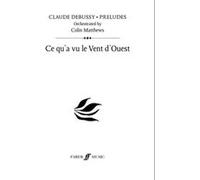 Partitions classique FABER MUSIC DEBUSSY C. - CE QU'A VU LE VENT D'OUEST (PRELUDE 1) - SCORE Grand format G