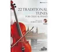 Partitions classique FENTONE MUSIC 22 TRADITIONAL TUNES - VIOLONCELLE ET PIANO + CD Violoncelle