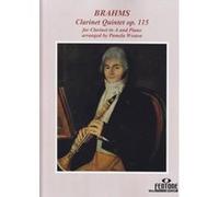 Partitions classique FENTONE MUSIC BRAHMS J. - CLARINET QUINTET OP. 115 - CLARINETTE ET PIANO Clarinette