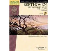 Partitions classique HAL LEONARD SCHIRMER PERFORMANCE EDITIONS BEETHOVEN SONATA NO.22 OP.54 + CD - PIANO SOLO Piano G