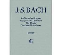 Partitions classique HENLE VERLAG BACH J.S. - ITALIAN CONCERTO, FRENCH OVERTURE, FOUR DUETS, GOLDBERG VARIATIONS Piano