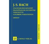 Partitions classique HENLE VERLAG BACH J.S. - ITALIAN CONCERTO, FRENCH OVERTURE, FOUR DUETS, GOLDBERG VARIATIONS Piano