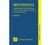 Partitions classique HENLE VERLAG BEETHOVEN L.V. - CHORUS FANTASY C MINOR OP. 80 AND OTHER WORKS (OP. 112, 118, 121B, 122, WOO 95) Grand format