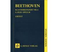 Partitions classique HENLE VERLAG BEETHOVEN L.V. - CONCERTO FOR PIANO AND ORCHESTRA NO. 4 G MAJOR OP. 58 Piano