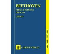 Partitions classique HENLE VERLAG BEETHOVEN L.V. - MISSA SOLEMNIS D MAJOR OP. 123 Choeur et ensemble vocal G