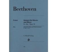 Partitions classique HENLE VERLAG BEETHOVEN L.V. - PIANO QUINTET E FLAT MAJOR OP. 16 (VERSION FOR WIND INSTRUMENTS) FOR PIANO, OBOE, C Piano