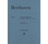 Partitions classique HENLE VERLAG BEETHOVEN L.V. - SERENADE FOR FLUTE, VIOLIN AND VIOLA IN D MAJOR OP. 25 Musique de chambre G