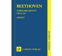 Partitions classique HENLE VERLAG BEETHOVEN L.V. - STRING QUARTET F MAJOR OP. 135 Ensemble à cordes