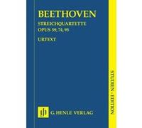 Partitions classique HENLE VERLAG BEETHOVEN L.V. - STRING QUARTETS OP. 59, 74, 95 Ensemble à cordes