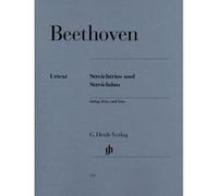Partitions classique HENLE VERLAG BEETHOVEN L.V. - STRING TRIOS OP. 3, 8 AND 9 AND STRING DUO WOO 32 Ensemble à cordes G