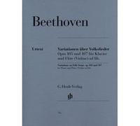 Partitions classique HENLE VERLAG BEETHOVEN L.V. - VARIATIONS ON FOLK SONGS FOR PIANO AND FLUTE (VIOLIN) AD LIB. OP. 105 AND 107 Flûte traversière G