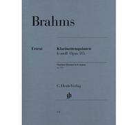 Partitions classique HENLE VERLAG BRAHMS J. - CLARINET QUINTET IN B MINOR OP. 115 FOR CLARINET, 2 VIOLINS, VIOLA AND VIOLONCELLO Musique de chambre
