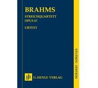 Partitions classique HENLE VERLAG BRAHMS J. - STRING QUARTET BB MAJOR OP. 67 Ensemble à cordes