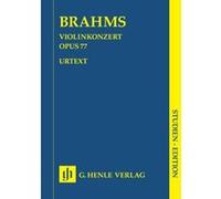 Partitions classique HENLE VERLAG BRAHMS J. - VIOLIN CONCERTO OP. 77 Grand format G
