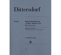 Partitions classique HENLE VERLAG DITTERSDORF C.D.V. - DOUBLE BASS CONCERTO IN E MAJOR KREBS 172 Contrebasse G